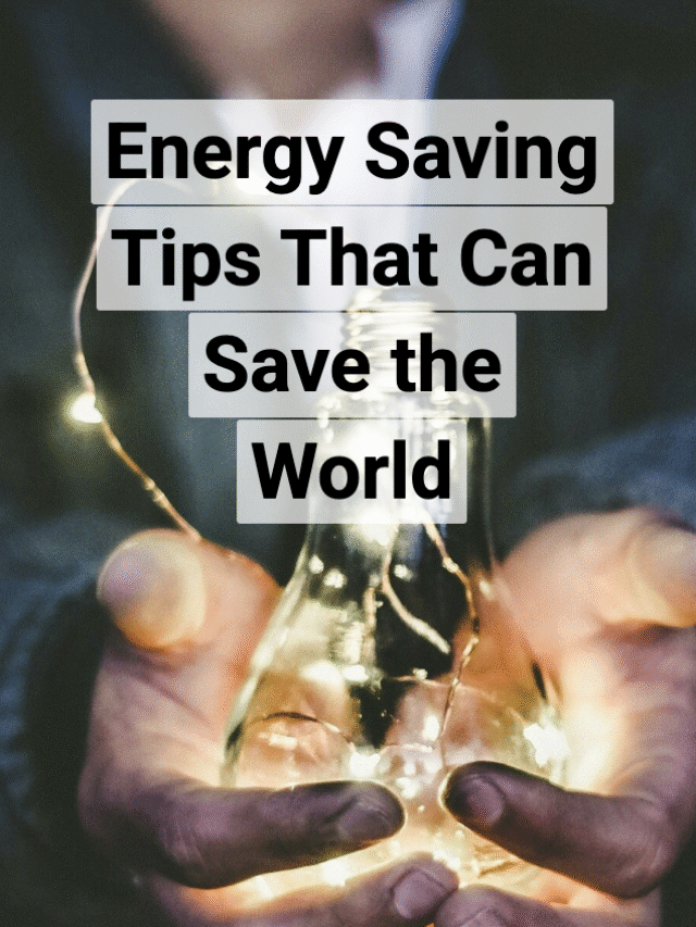 Energy Saving Tips That Can Save the World